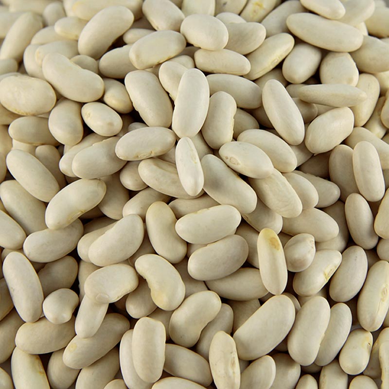 Gedroogde bonen, cannellini, wit en klein, verpakt in een zak van 500 g