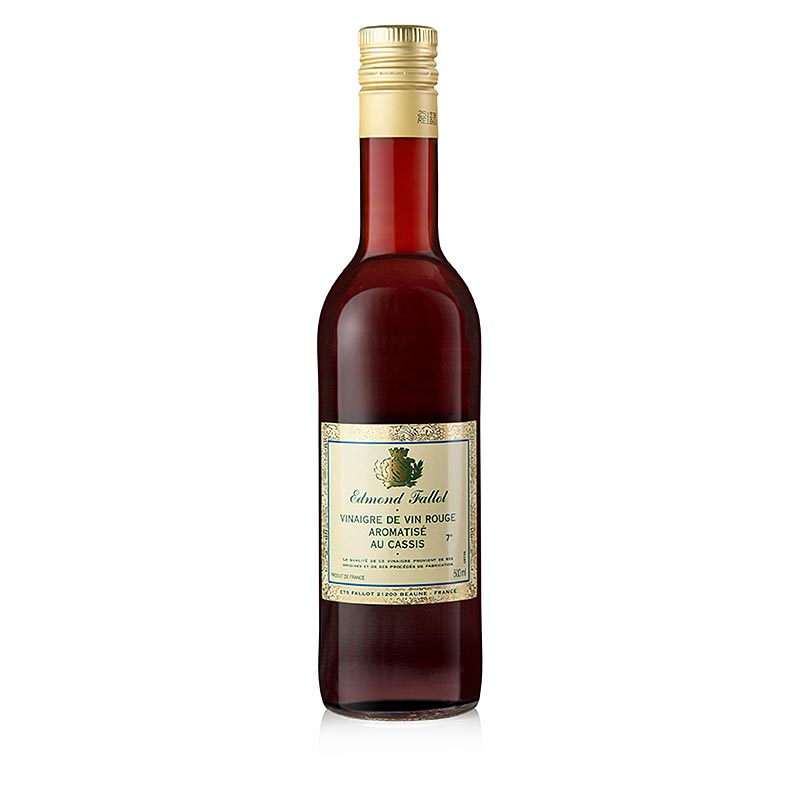 500 ml fles Rode Wijnazijn met Zwarte Bessen van Fallot, perfect voor saladedressings en marinades