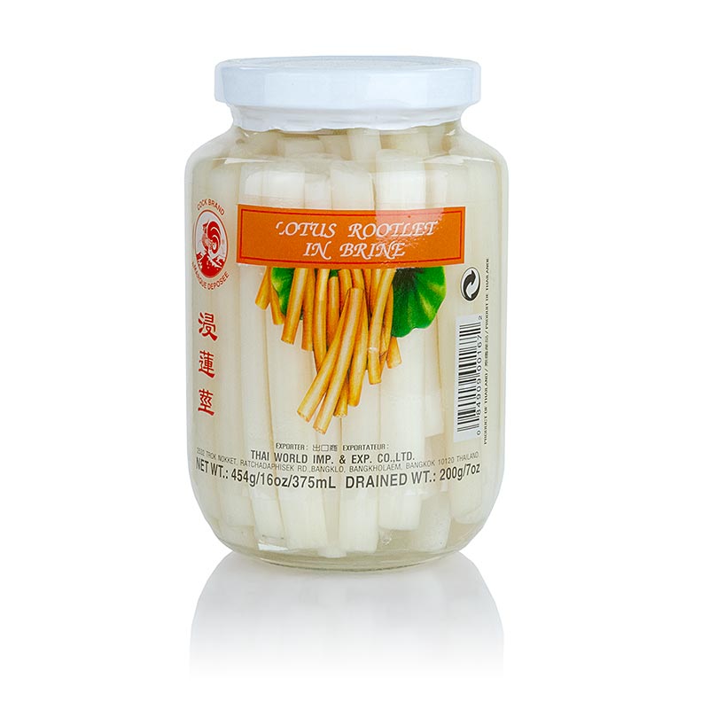Pickled lotus roots, a Chinese delicacy, preserved in brine, 454g
