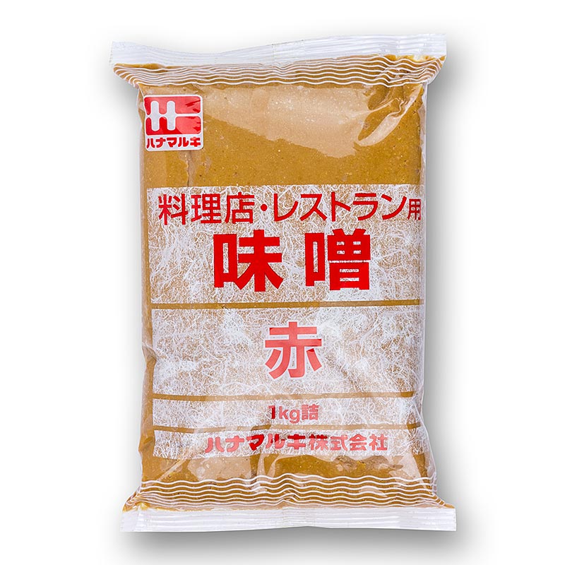 Miso kruidenpasta - Aji Aka Miso, donker, Japan, 1 kg - Gefermenteerde sojapasta met rode peper, ideaal voor Japanse gerechten