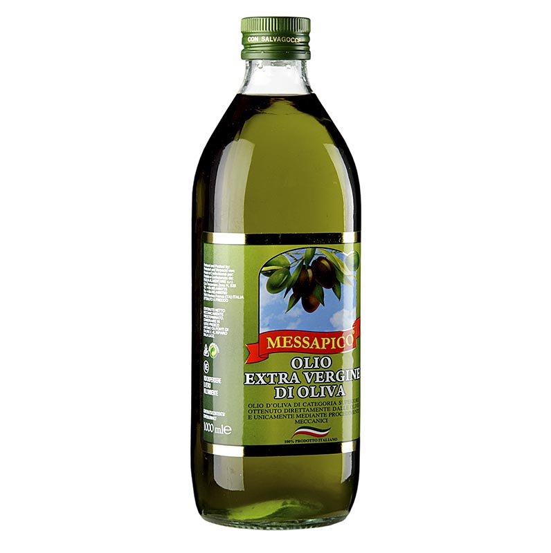 Carolis Messapico extra vierge olijfolie van eerste persing, licht fruitige smaak, 1 liter fles