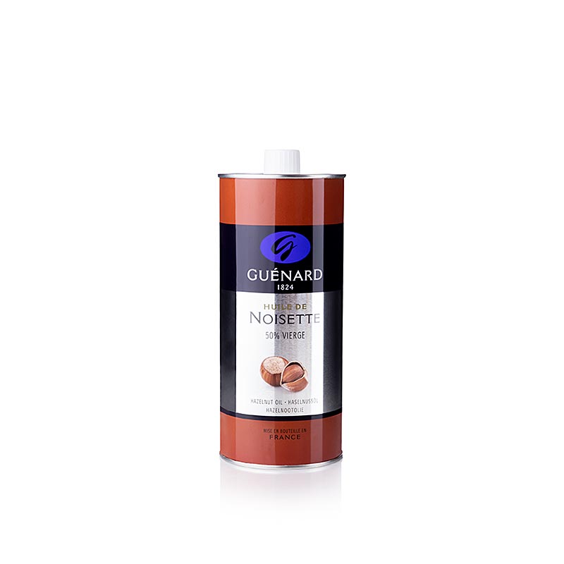 Guénard hazelnootolie 50/50, 500 ml - koudgeperste olie van hoge kwaliteit, perfect voor salades en bakken