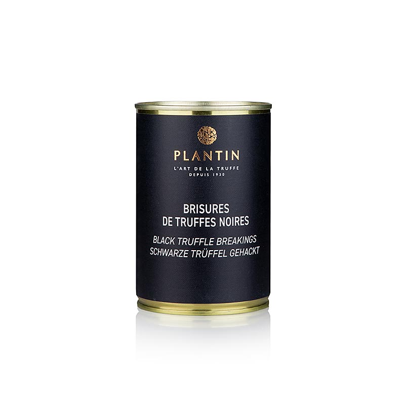 Winter edelweiss truffel (Tuber Melanosporum), brisures, fijngesneden, Plantin, 210 g - Luxe zwarte truffelstukjes van hoge kwaliteit, perfect om gerechten te verrijken
