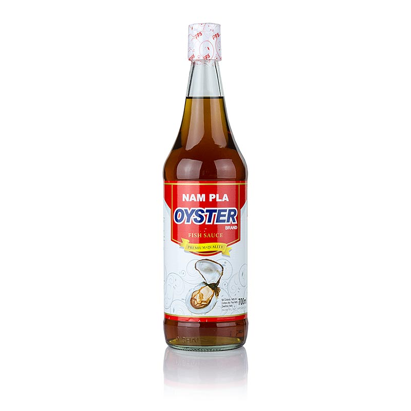 700 ml fles van lichtgekleurde Vissaus met Oestermerk, perfect voor diverse gerechten