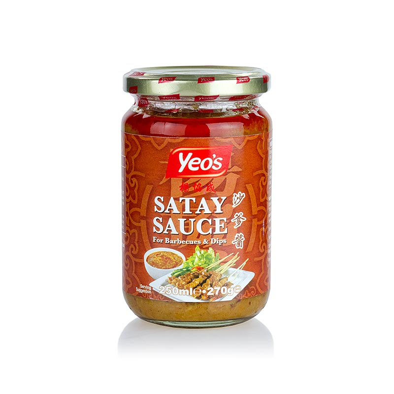Yeo's 250 ml Saté-pindasaus, a delicious peanut sauce for satay skewers