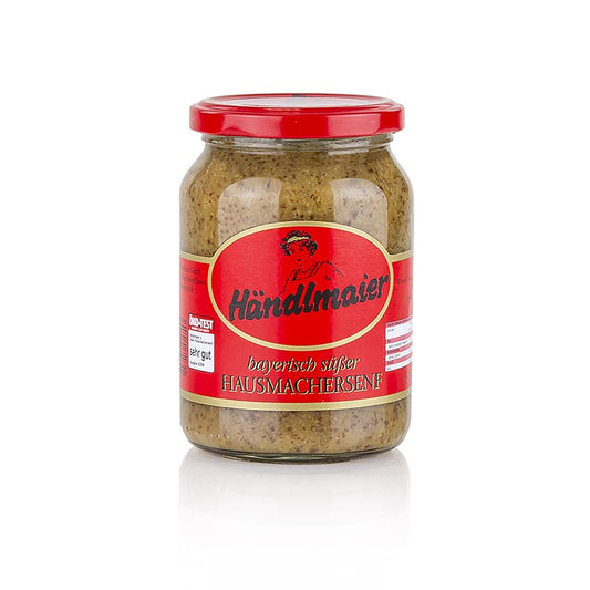 Traditional Dutch Händlmaier sweet homemade mustard in a 335 ml jar