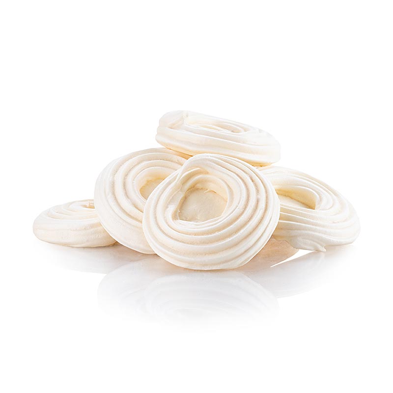 Meringue tartelettes, ø 7cm, HUG, 966 g, 120 stuks, heerlijke gebakjes met luchtige meringue en een diameter van 7 cm, verpakt in een doos van 966 g met 120 stuks