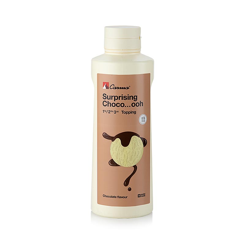 Topping - chocolade, 1 kg: een grote zak met heerlijke chocolade topping voor desserts