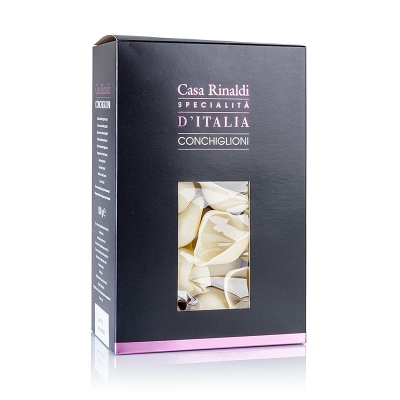 500 gram grote schelp pasta Conchiglioni Vietri in gele kleur, ideaal voor vulling