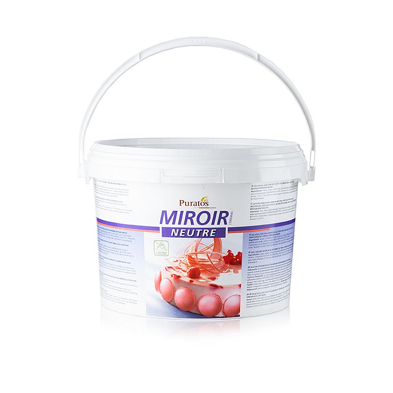 Nappage Neutral - Miroir/ Lady Fruit, voor spiegels, 5 kg - een neutrale glazuur voor spiegels, perfect voor Miroir en Lady Fruit, 5 kilogram verpakking