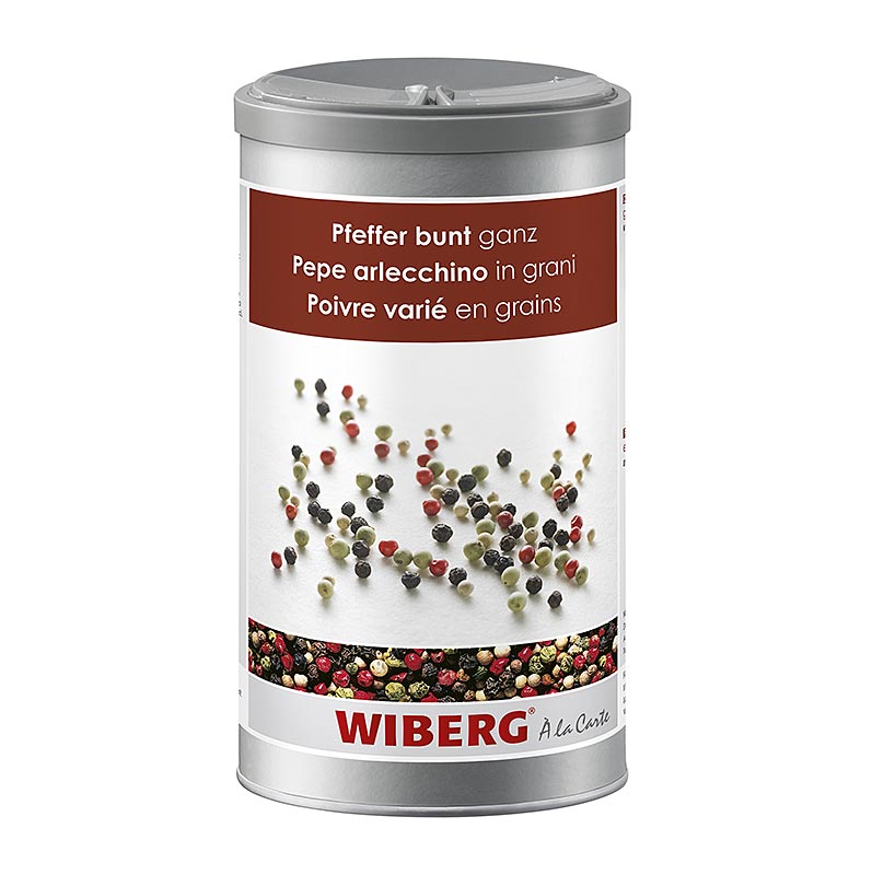 Wiberg gekleurde hele peperkorrels van topkwaliteit, verpakt in een 550 g verpakking
