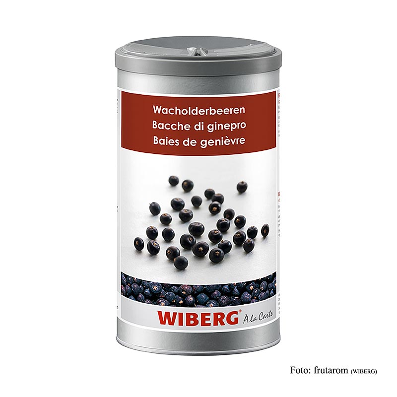 Wiberg jeneverbessen, heel, 400 g - Verpakking van 400 gram hele jeneverbessen van het merk Wiberg