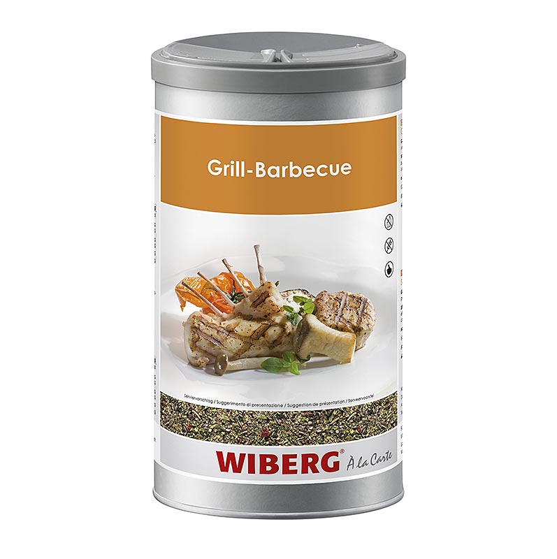 Wiberg Grill Barbecue kruidenzout 910 g, perfect voor het kruiden van vlees voor een heerlijke barbecue-ervaring