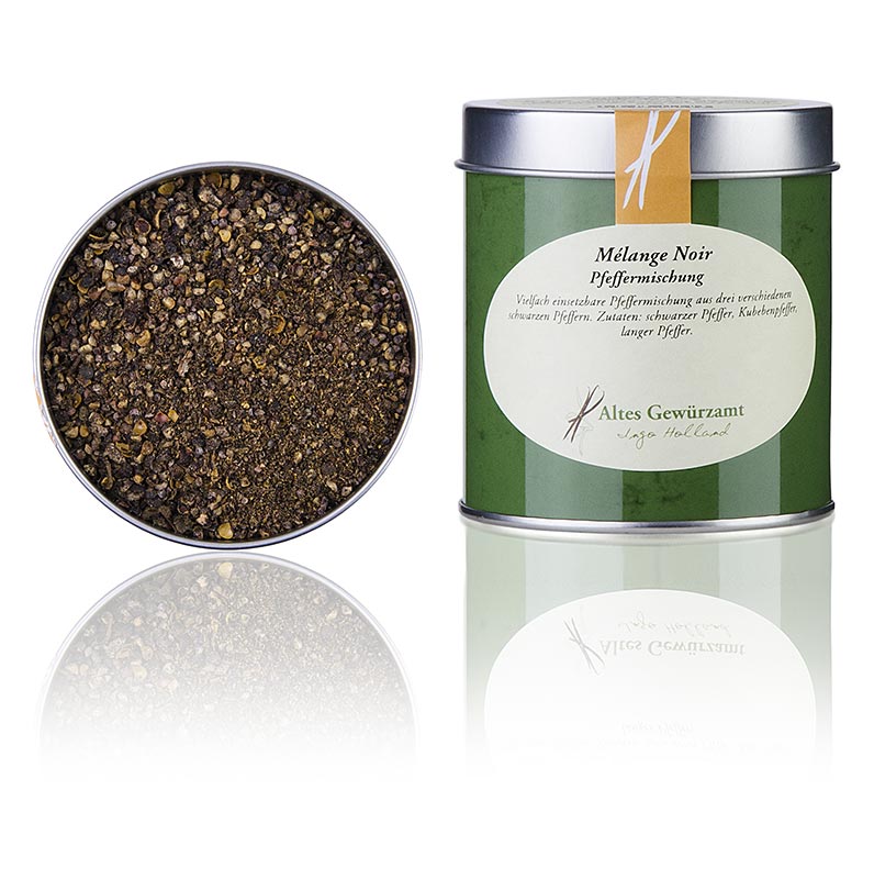 Peper kruidenmix Melange Noir, Altes Gewürzamt, 80 g - Een mix van zwarte peperkruiden van Altes Gewürzamt, 80 g verpakking