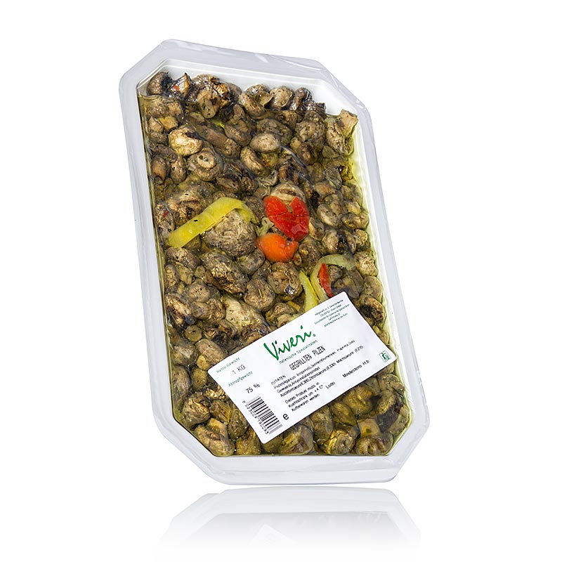 Ingemaakte champignons, gegrild in zonnebloemolie, 1 kg - heerlijke en sappige champignons in een smaakvolle olie