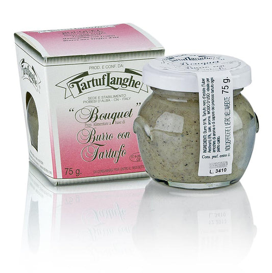 75g of Tartuflanghe truffle butter preparation with summer truffle, perfect for enhancing the flavor of your dishes