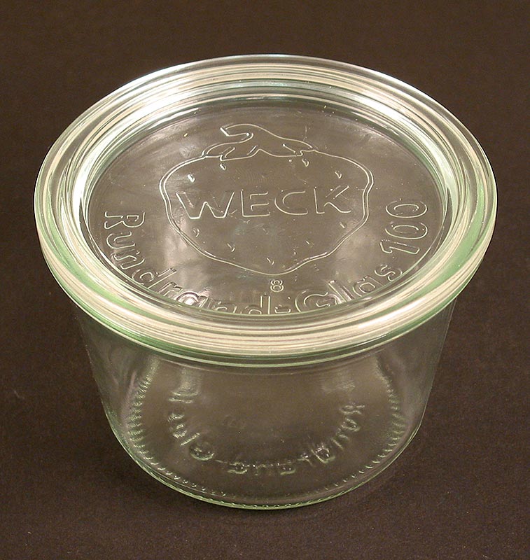 Afbeelding van Weck Slump pot met deksel, zonder klemmen en rubberen ring, ø 100mm, 370 ml, rond - 1 stuk