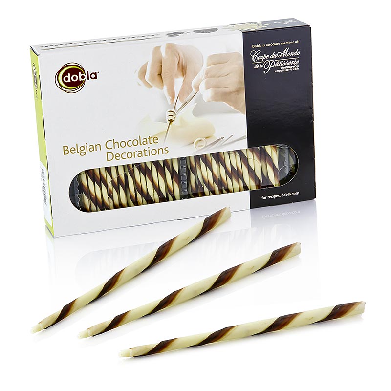 Chocolade sigaren - Cigarillos, gemarmerd, 15cm lang, 700 g, 200 stuks - Een smakelijke selectie van gemarmerde chocolade sigaren, 15cm lang, 700 g, 200 stuks
