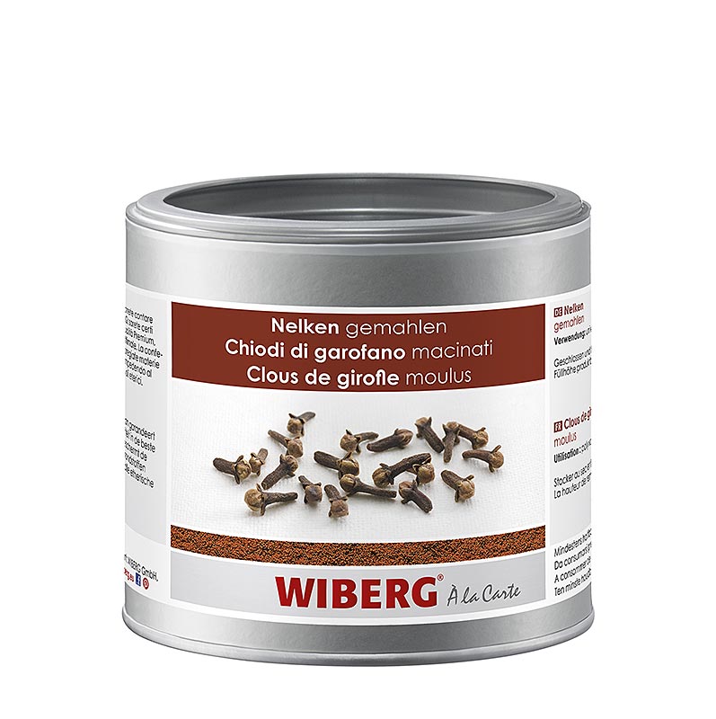 Gemalen Wiberg kruidnagels in een verpakking van 230 gram