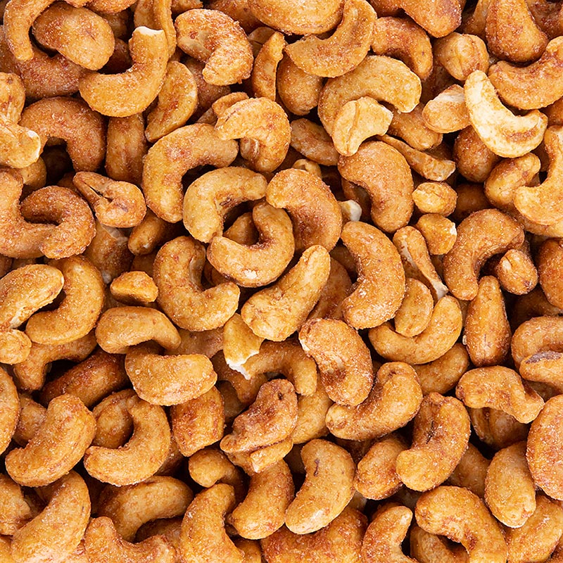 Verpakte 2,5 kg cashewnoten met een heerlijke gerookte specerijen smaak