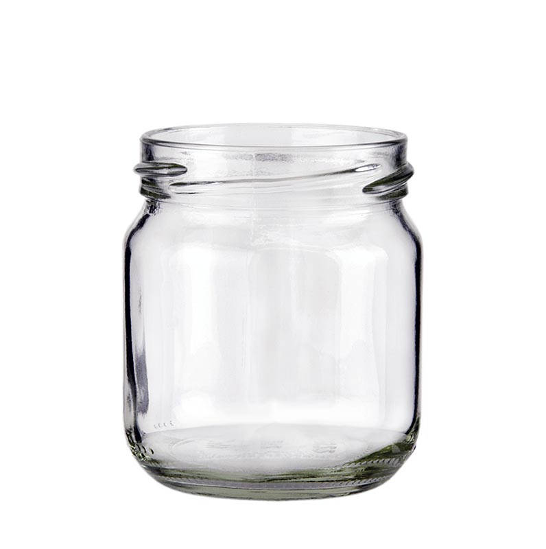 Glas met een ronde vorm, inhoud van 53 ml, diameter van 43 mm, geschikt voor 1 stuk zonder deksel