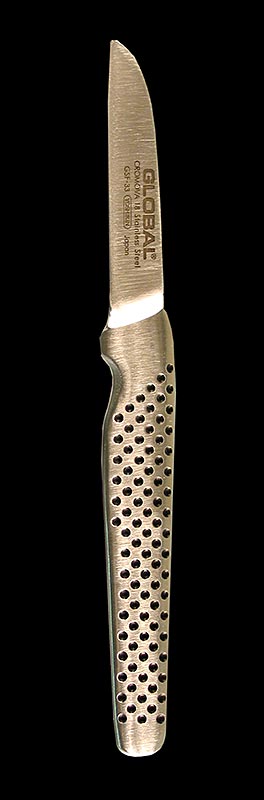 Global GSF-33 Klein schilmesje, gesmeed, lang handvat, 6cm, 1 st - Een scherp en duurzaam Global GSF-33 klein schilmesje met een gesmeed lemmet, een lang handvat en een lengte van 6 cm, perfect voor het schillen van groenten en fruit