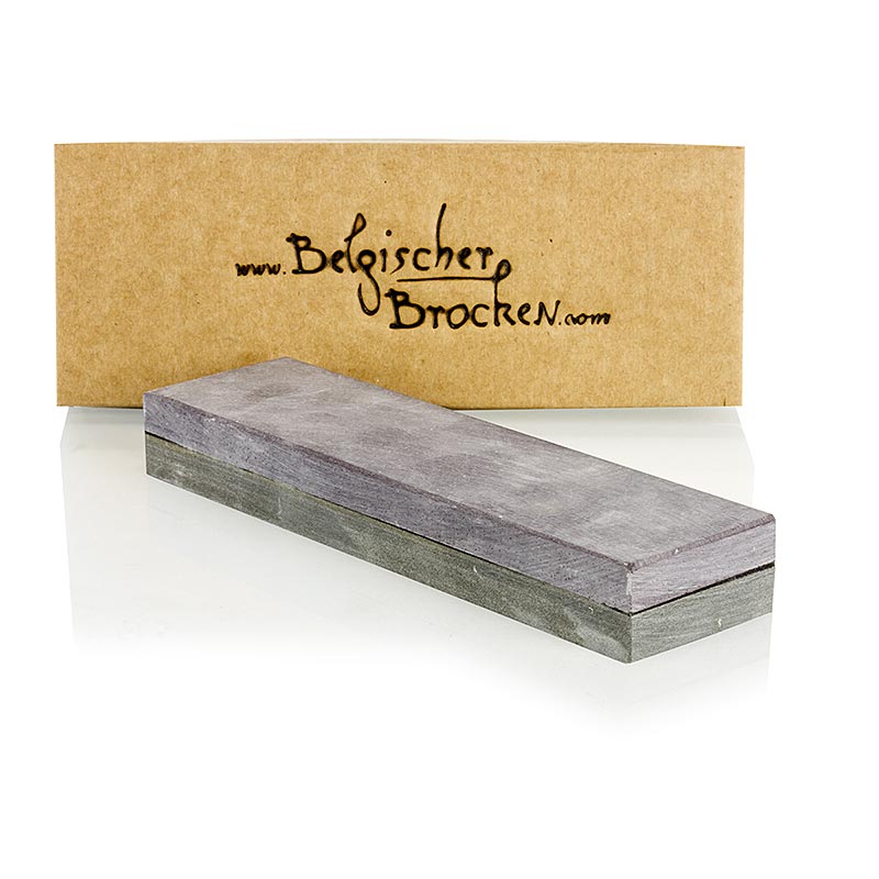 Slijpsteen Belgisch brok, combinatiesteen blauw/grijs, 15x4cm, 1200/5000, 1 st - Hoogwaardige slijpsteen voor het slijpen en polijsten van verschillende materialen