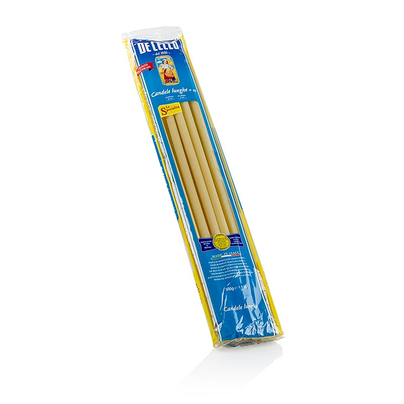 De Cecco Candele, lange macaroni, nr127, 500 g - traditionele Italiaanse pastasoort van hoogwaardige kwaliteit