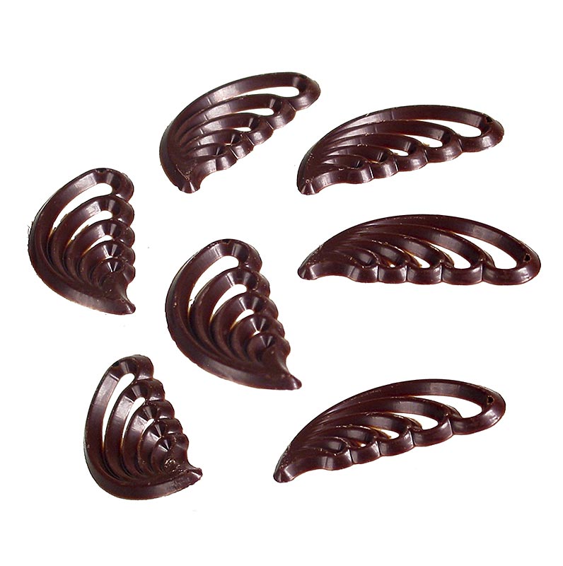 Foto van 385 g pure chocolade kammen van het product Filigraan Belle Decor met 280 stuks, perfect voor decoratie en dessertbereidingen