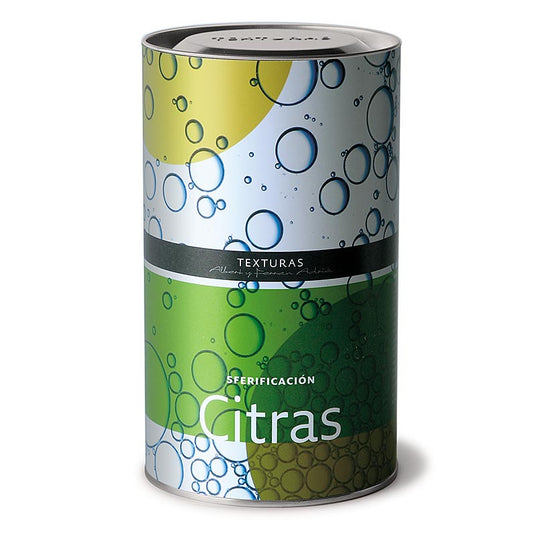 Natriumcitraat, ook bekend als Citras Texturas Ferran Adrià, E 331, in een verpakking van 600 g, een product voor culinaire toepassingen