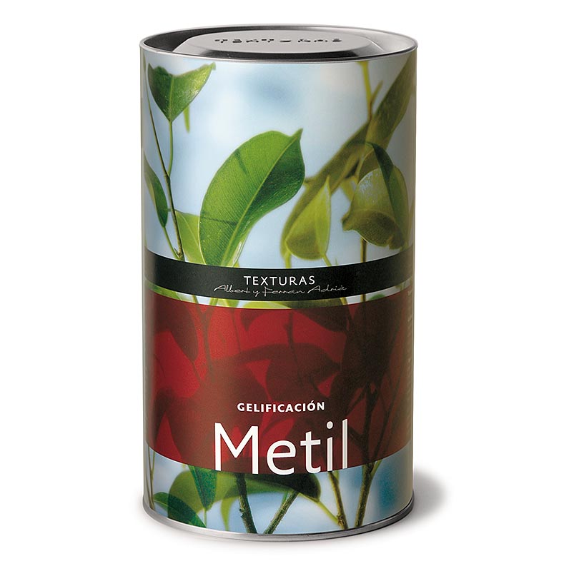 300g package of Metil (methylcellulose) Texturas Ferran Adrià, E 461, a versatile food additive for culinary experiments and molecular gastronomy