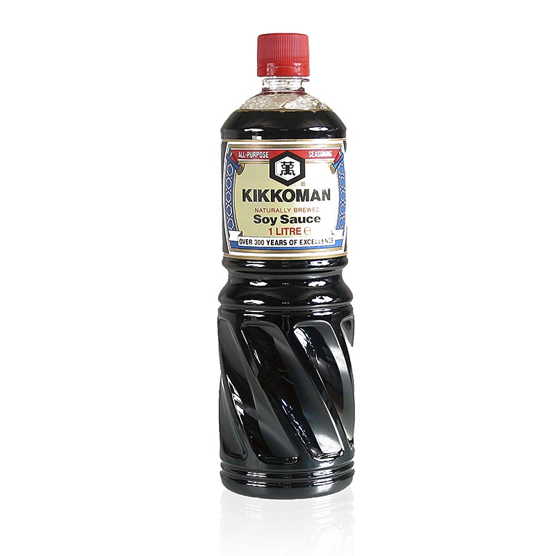 Sojasaus - Shoyu, Kikkoman, Japan, 1 liter - Traditionele Japanse sojasaus van het merk Kikkoman, 1 liter fles