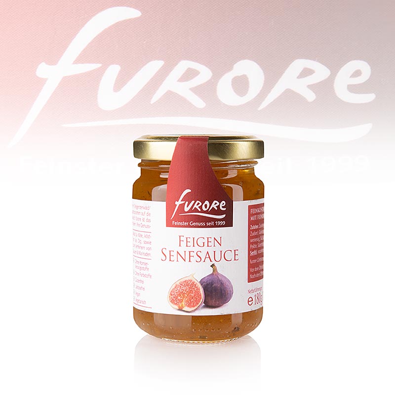 Fles van 130 ml Furore Vijgen- en mosterdsaus, heerlijke toevoeging aan gerechten
