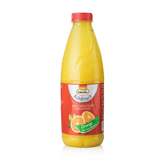 Sinaasappelsap, 100% direct sap, Valensina, 1 liter - heerlijk verfrissend sinaasappelsap van Valensina, rechtstreeks geperst uit sappige sinaasappels