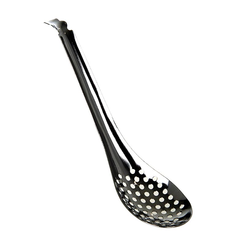 Stainless steel perforated doorgaflepel from Texturas Ferran Adrià, ideal for culinary creativity