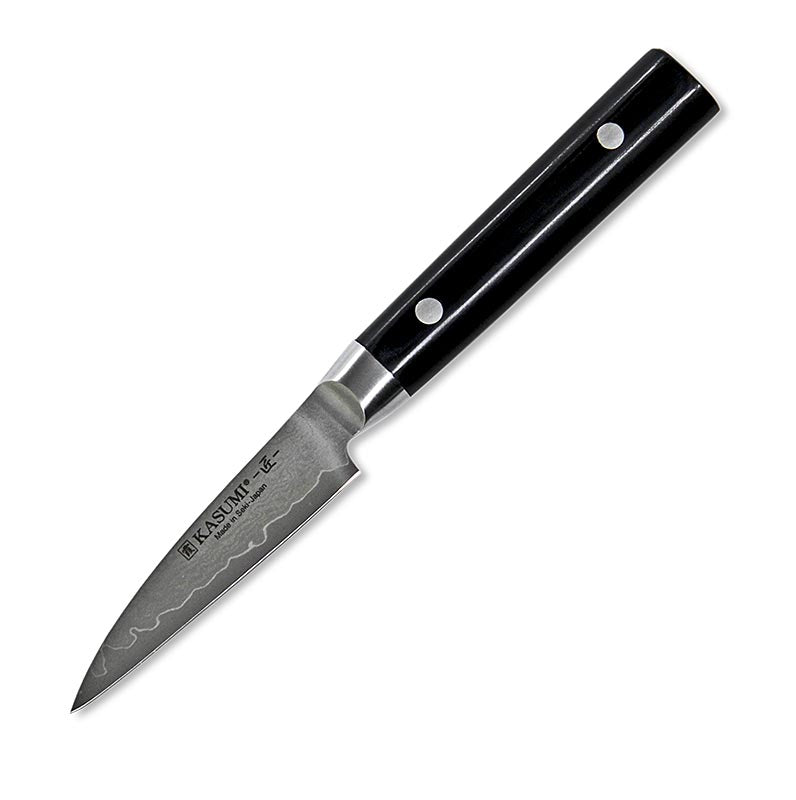 Kasumi MP-01 Meesterwerk Damascus schilmesje van 8cm, 1e klas, ideaal voor fijn snijwerk in de keuken