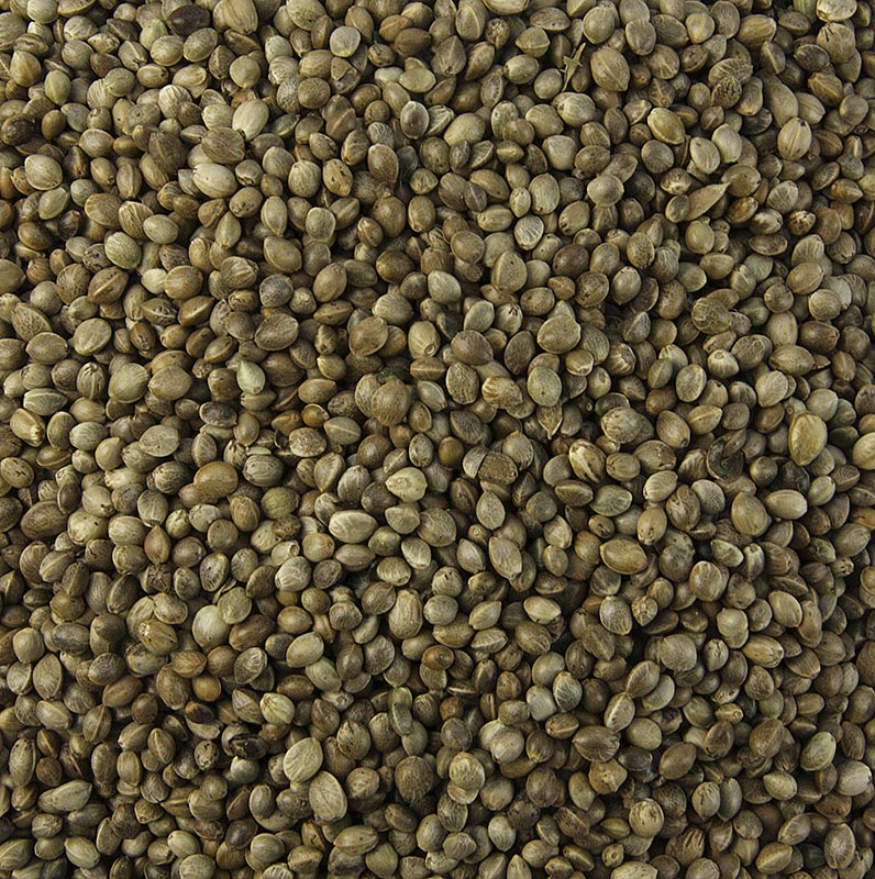 Hennepzaad, ongepeld, ongeroosterd, biologisch, 1 kg - hoogwaardige biologische zaden van hennep in ongepelde, ongeroosterde vorm, verpakt in een zak van 1 kilogram