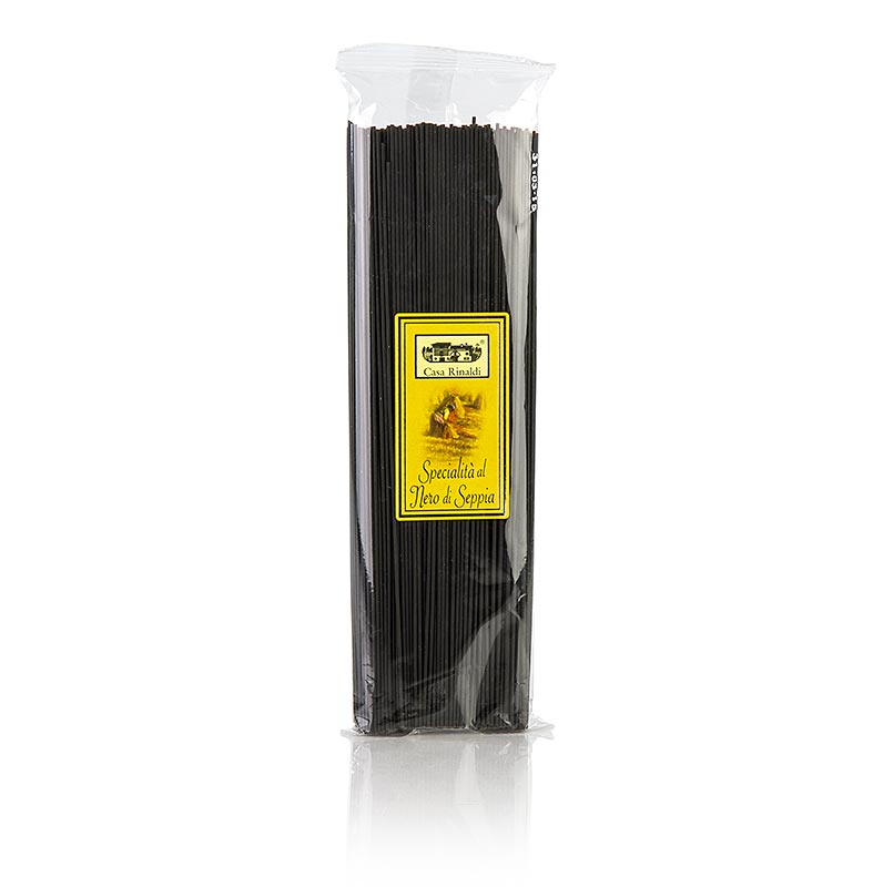 500 gram Casa Rinaldi spaghetti in zwarte sepia inktvisinkt kleur