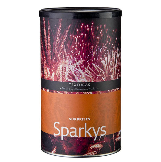 Sparkys, naturel, Texturas Ferran Adrià, 210 g: een heerlijk gastronomisch product geïllustreerd met een afbeelding van de verpakking