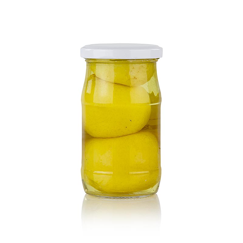 Gepekelde hele citroenen, gezouten, 395 g, 3 stuks - traditioneel geconserveerd fruit in zout water, perfect voor het toevoegen van smaak aan mediterrane gerechten