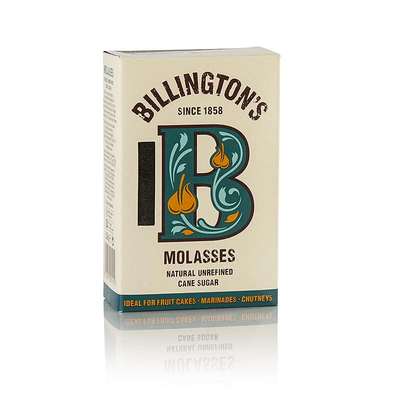500 gram donkere ruwe rietsuikerpoeder met sterk aroma van Billington's