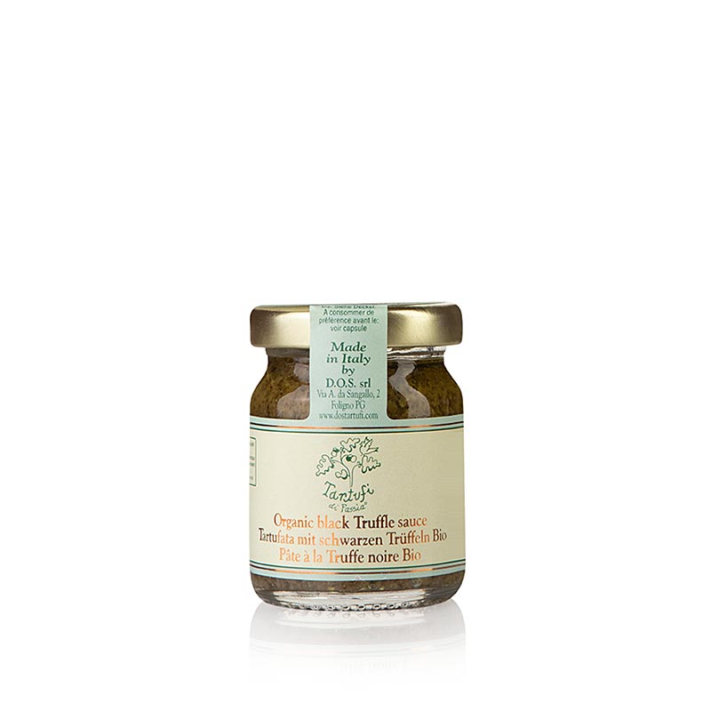 Biologische Ppura Salsa Tartufata met zwarte truffel, 50 g, perfect voor het verrijken van gerechten met de heerlijke smaak van truffel