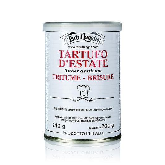 Tartuflanghe zomertruffel brisures in blik van 200 g, heerlijke truffelsnippers voor een luxe culinaire ervaring