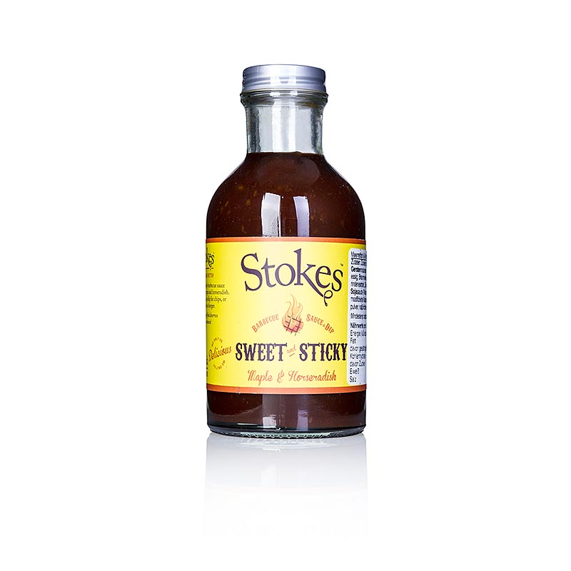 250 ml fles Stokes BBQ Saus, Zoet & Kleverig, met mierikswortel