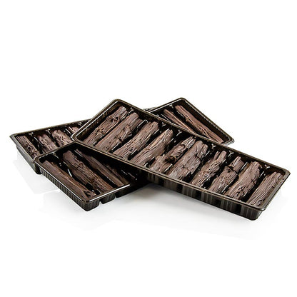 Ulmer Borkenschokolade, a 50% pure chocolate bar measuring approximately 75cm and weighing 25kg, perfect for indulging in rich, high-quality chocolate