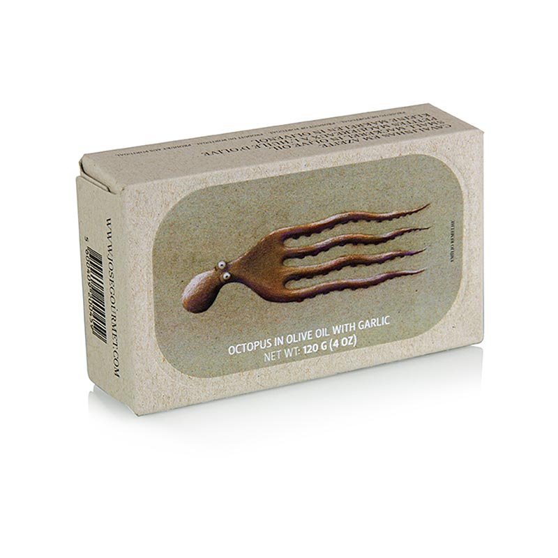 Delicious Jose Gourmet 120g octopus in olive oil and garlic, a tasty seafood delicacy