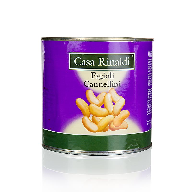 Large 25 kg bag of small white cannellini beans, ideal for cooking and meal preparation