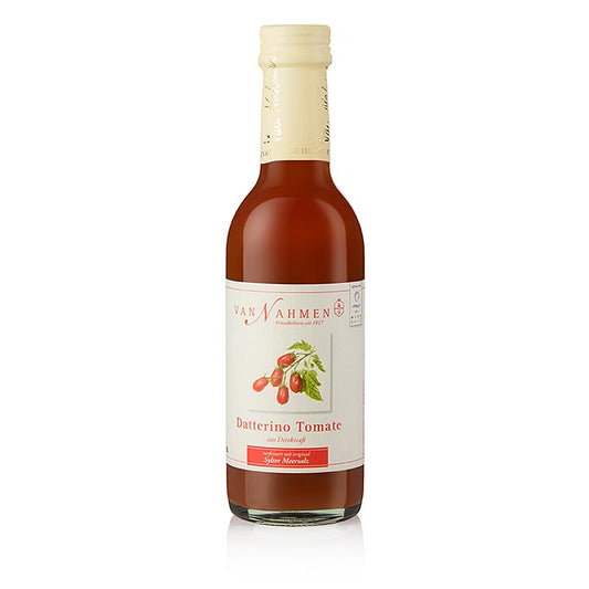 Van Nahmen - Datterino tomatensap, 100% direct sap, 250 ml, verfrissend en puur tomatensap van de hoogste kwaliteit