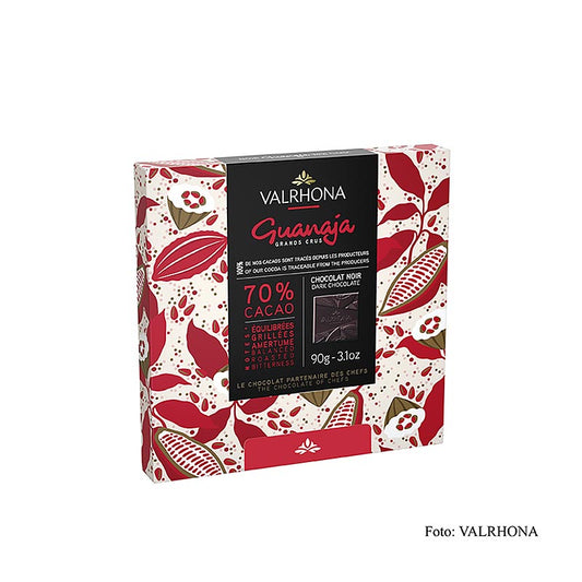 Valrhona Carré Guanaja - dark chocolate bars, 70% cacao, 90 g, 18 x 5 g, rich and indulgent gourmet treat for chocolate lovers