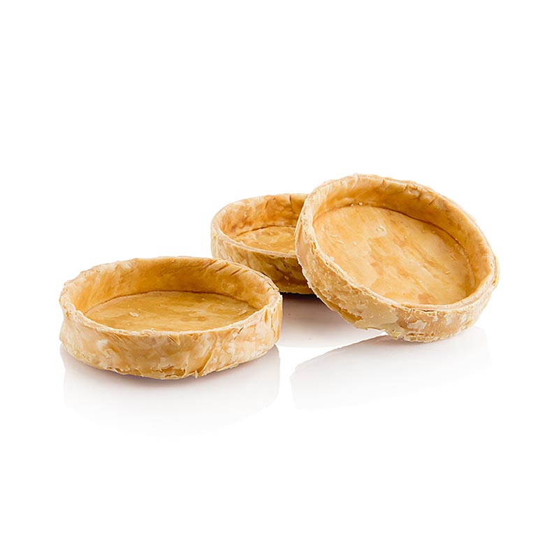 Delicious and decadent Tartelettes van bladerdeeg, Les Milles Feuilles, from La Rose Noire, 40 stuks, with a diameter of 100mm and a height of 25mm